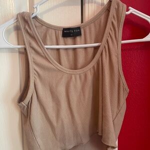 tan crop top